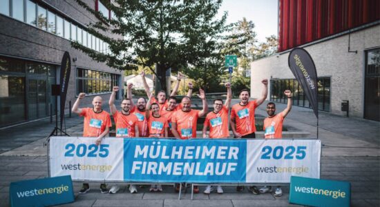 Mülheimer Firmenlauf 2025 Teamfoto