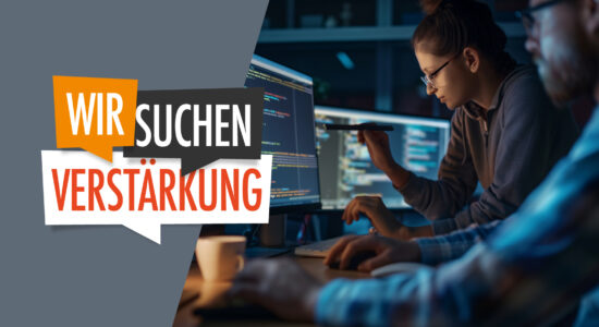 Wir suchen Verstärkung Header Stellenanzeigen IT